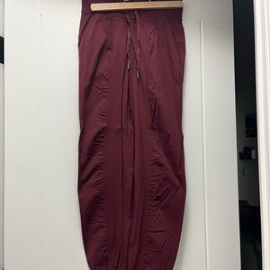 Dance studio joggers red Merlot